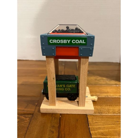 Thomas wooden track crosby coal with car - Picture 1 of 9
